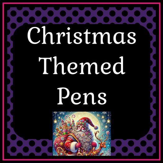 Christmas Beaded Pens