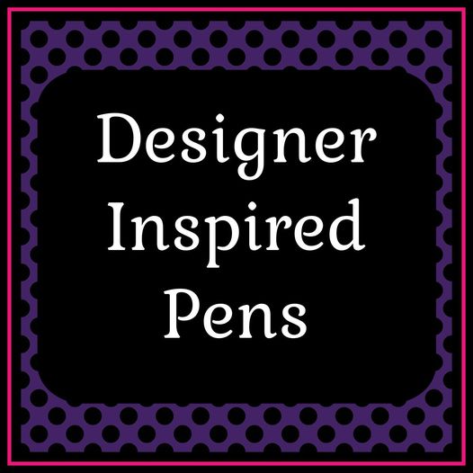 Designer INSPIRED Beaded Pens