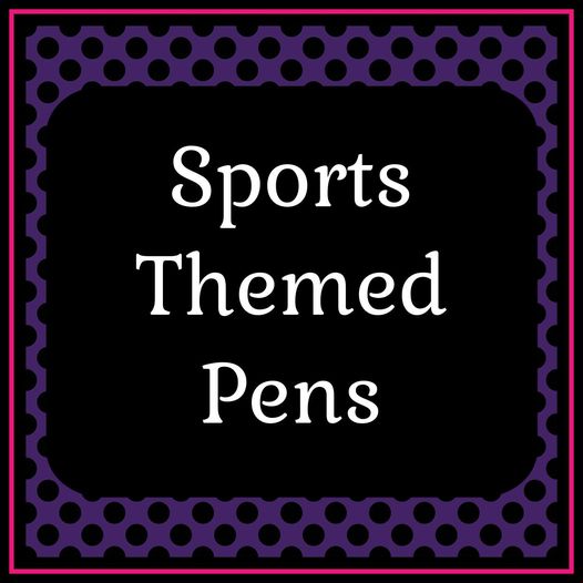 Sports Themed Beaded Pens