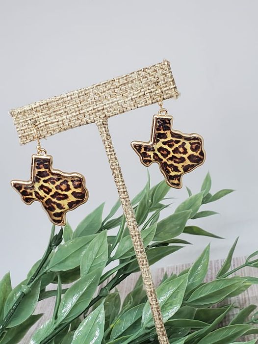 Animal Printed Texas Earrings-