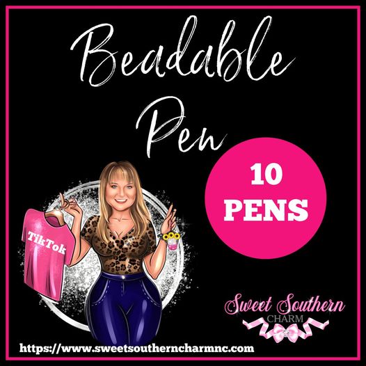 TEN BEADABLE PENS-