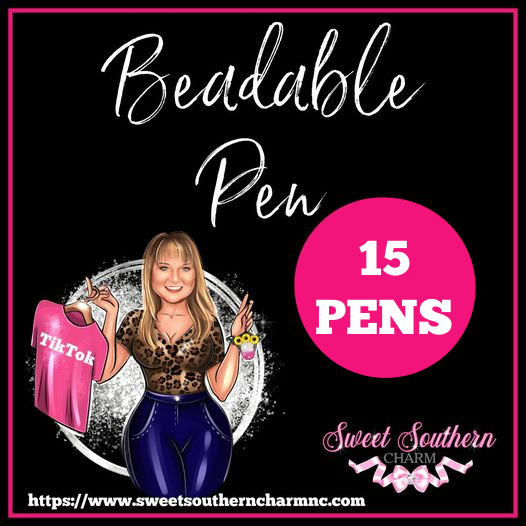 FIFTEEN BEADABLE PENS-