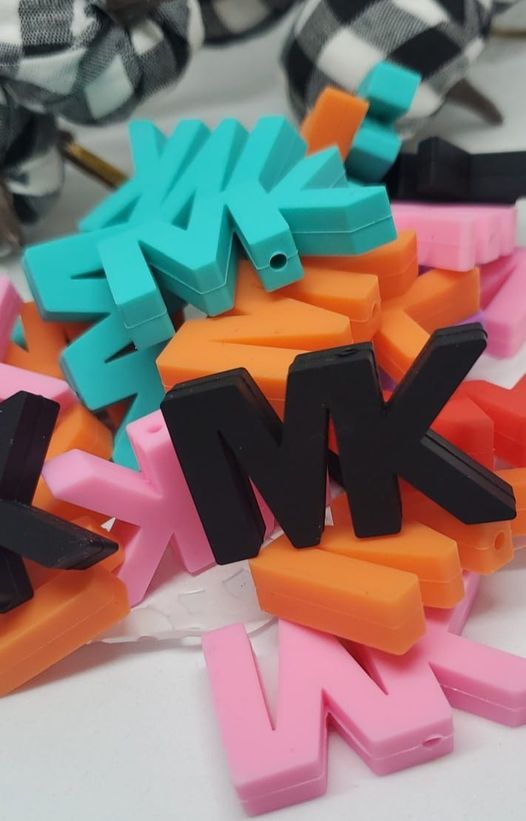 M K Inspired Silicone Focal Beads-