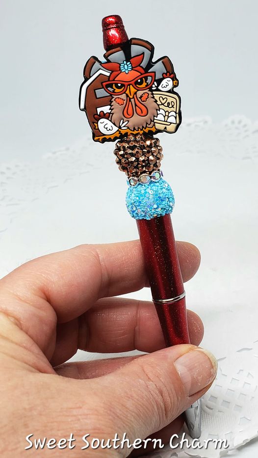 Exclusive Phoenix The Chicken Beaded Pen-