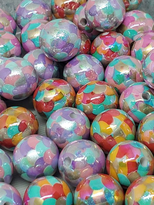 15 mm assorted mermaid beads-