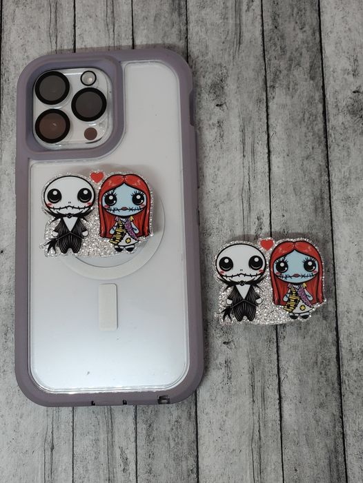 Jack and Sally Acrylic Phone Grip-