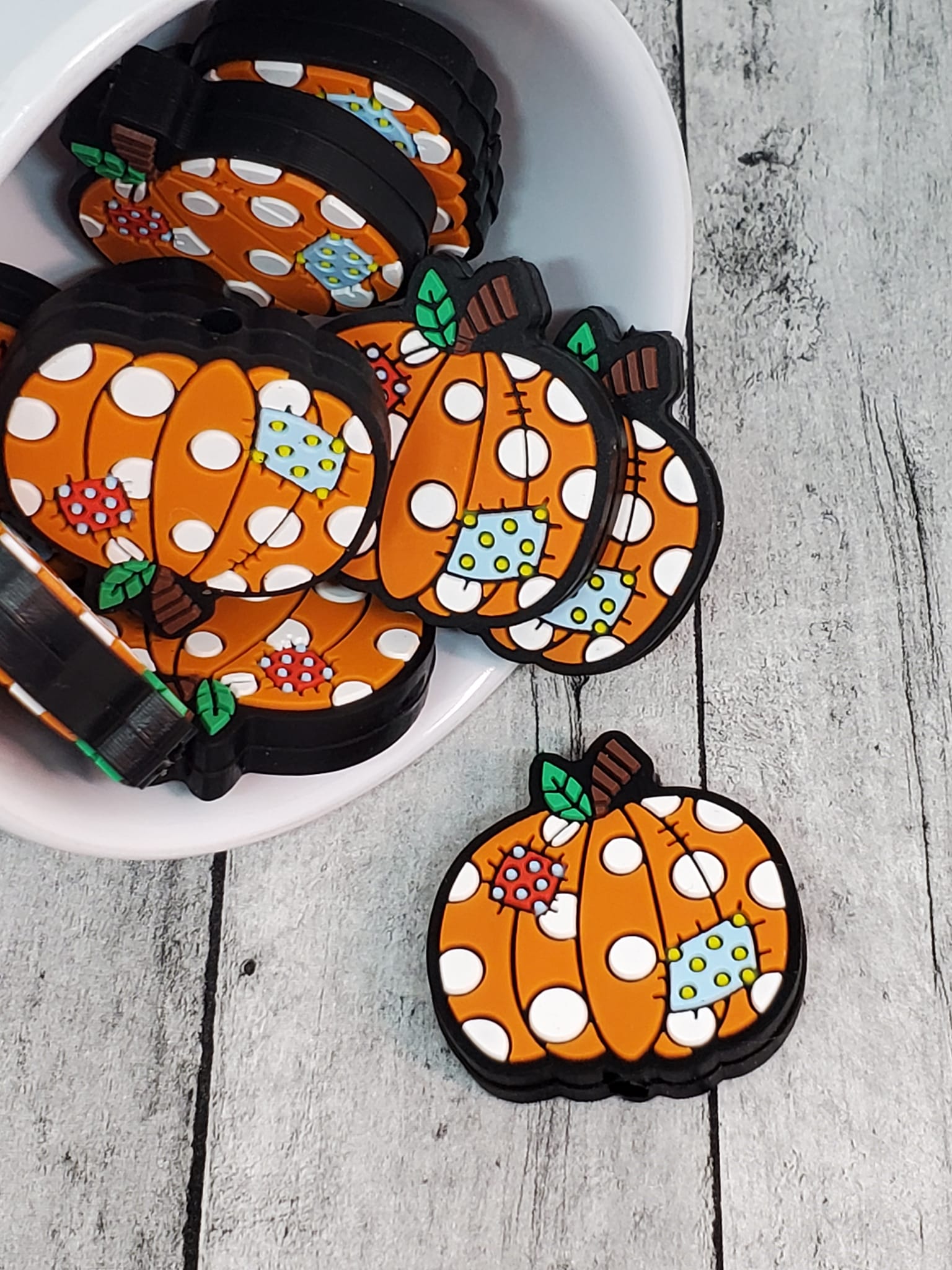 Polka Dotted Pumpkin Focal-