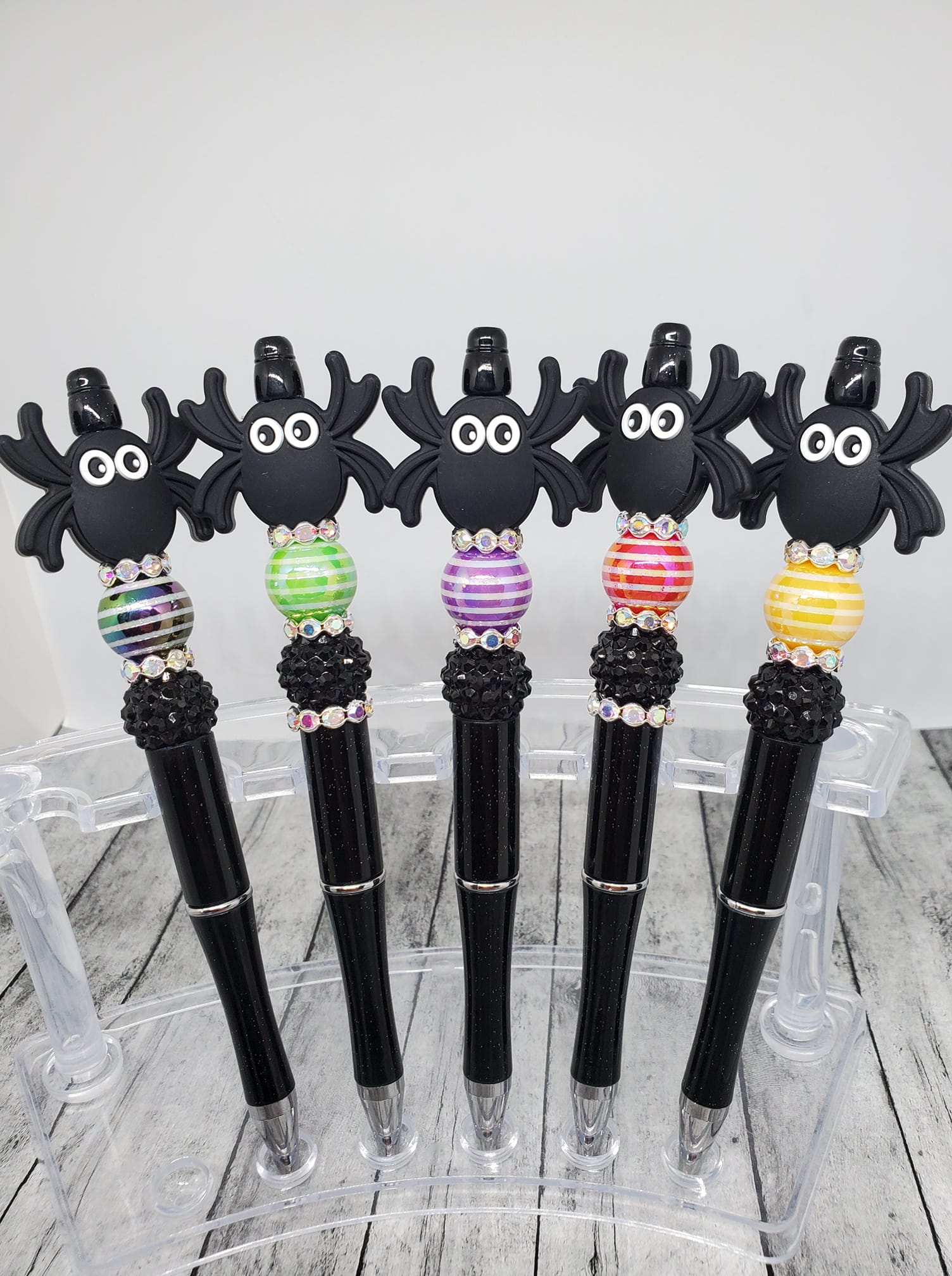 Adorable 3D Spider Beaded Pen-