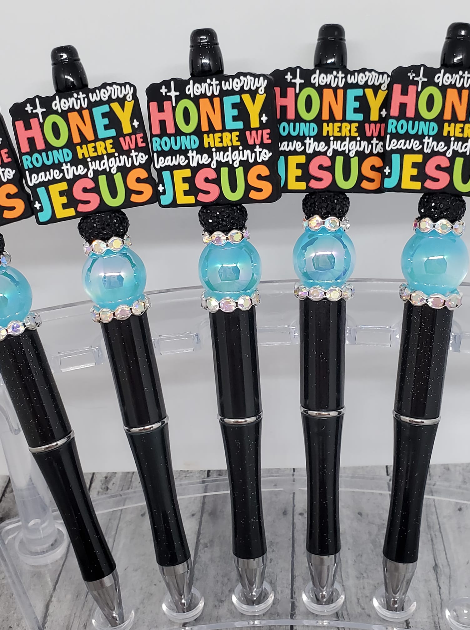 Don't Worry Honey Beaded Pen-