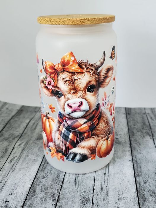 Fall Cow 20 oz Libby Cup-