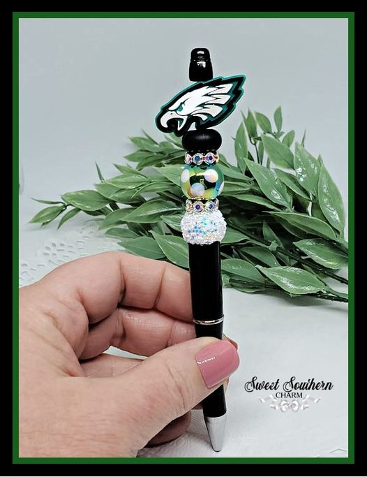 Phili Eagles Beaded Pen-